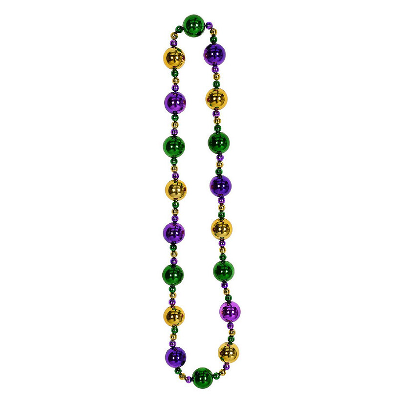 Beistle - Jumbo Mardi Gras Beads - 12 Pack Image