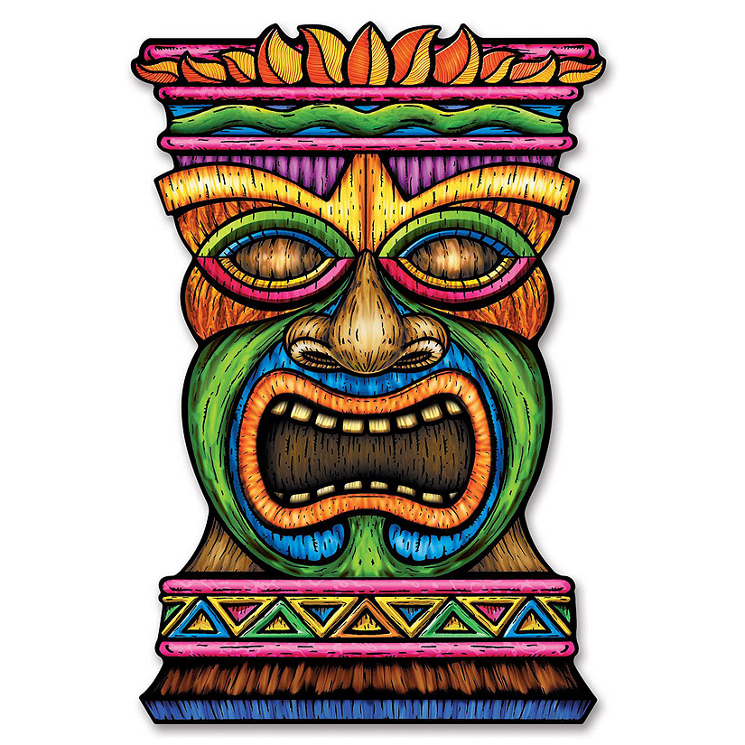 Beistle - Jumbo Tiki Cutout - 12 Pack Image