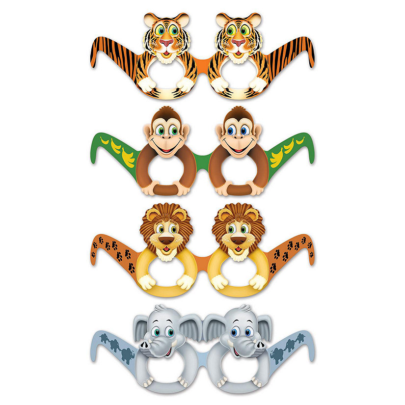 Beistle - Jungle Animal Eyeglasses - 12 Pack Image
