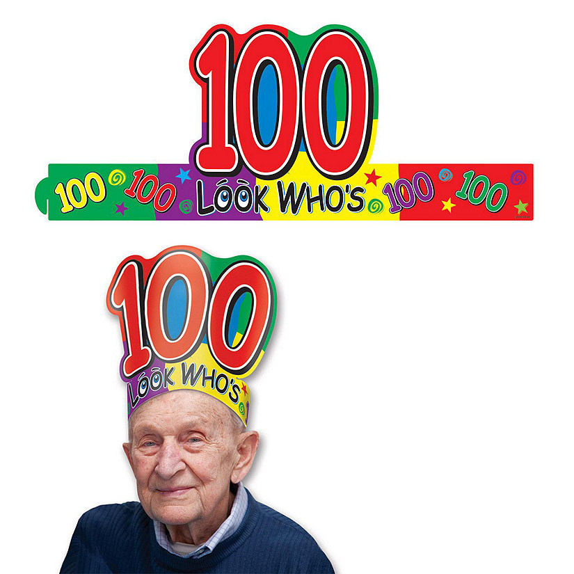 Beistle - Look Who's "100" Headband - 24 Pack Image