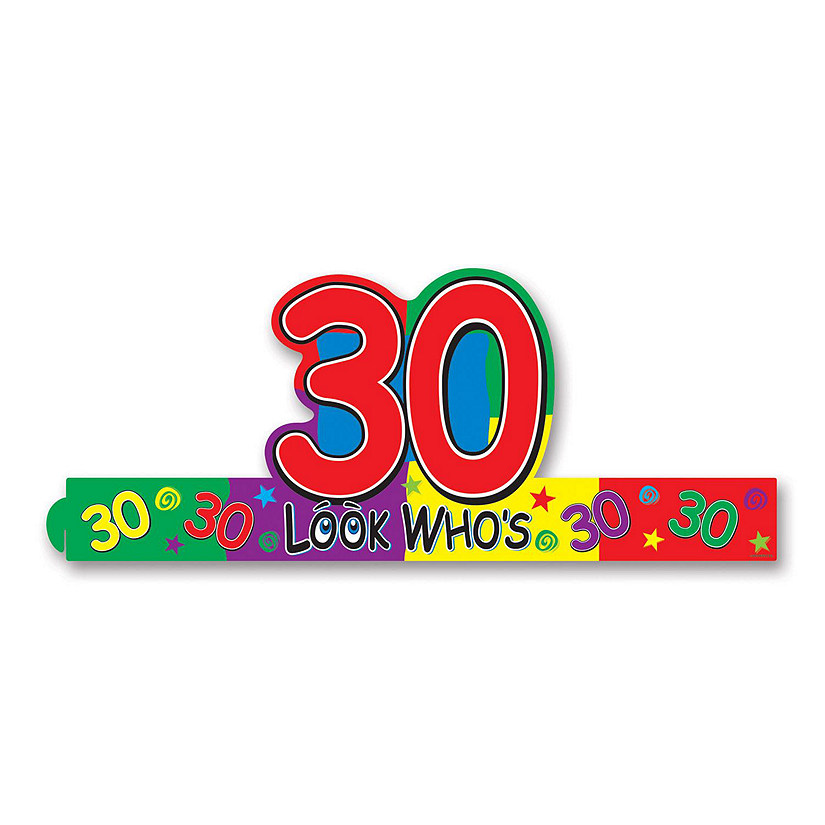 Beistle - Look Who's "30" Headband - 24 Pack Image