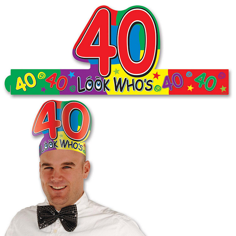 Beistle - Look Who's "40" Headband - 24 Pack Image