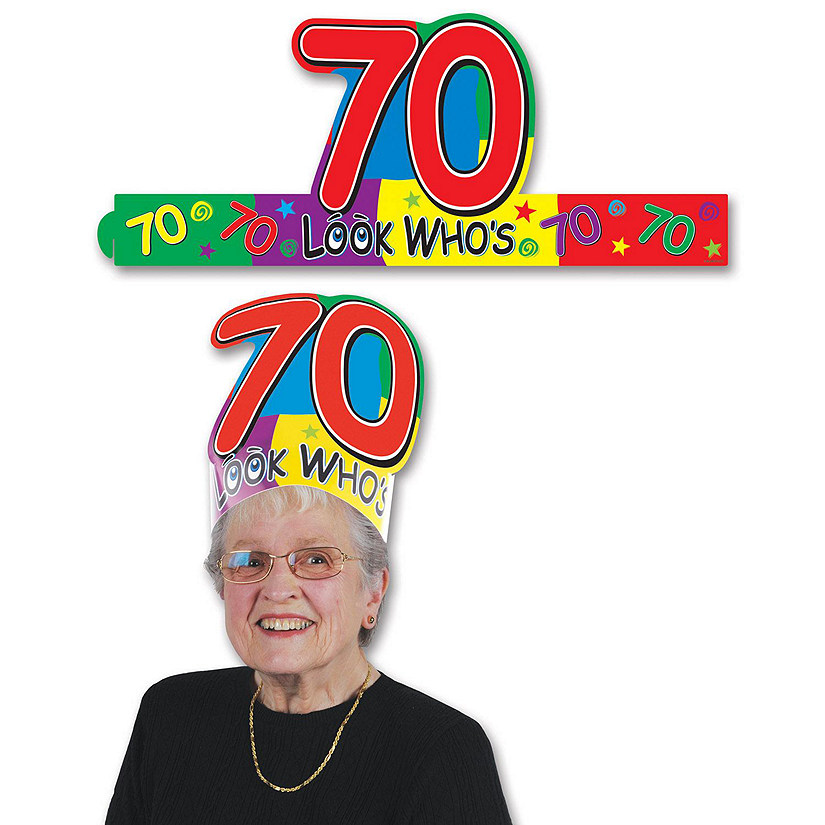 Beistle - Look Who's "70" Headband - 24 Pack Image