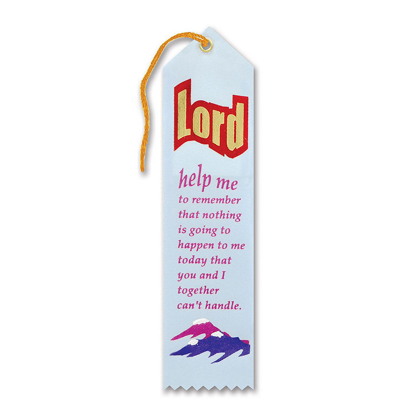 Beistle - Lord Help Me To Remember Ribbon - 6 Pack Image