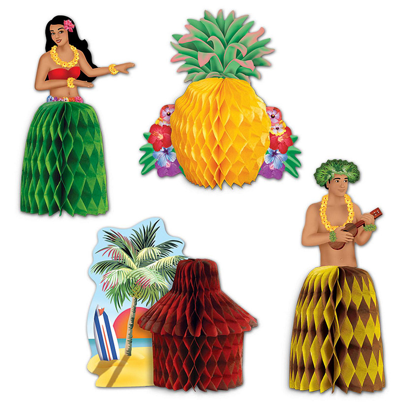 Beistle - Luau Mini Centerpieces - 12 Pack Image