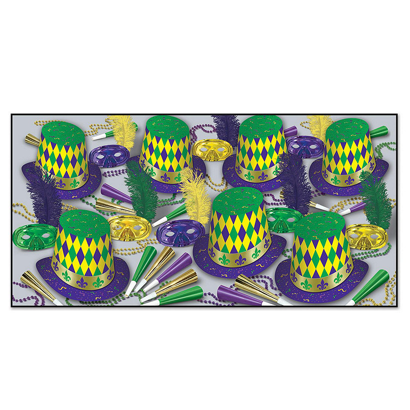 Beistle - Mardi Gras Assorted for 50 - 1 Pack Image