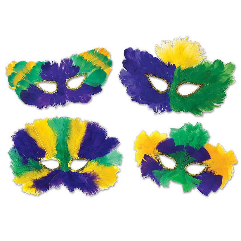 Beistle - Mardi Gras Masks - 12 Pack Image