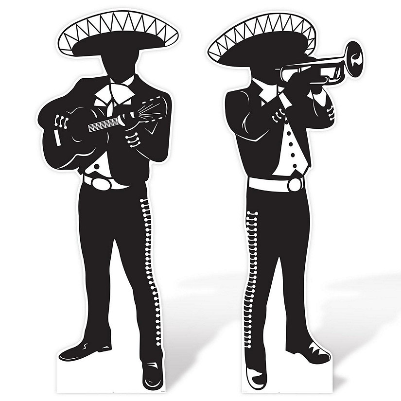 Beistle - Mariachi Silhouette Stand-Ups - 4 Pack Image