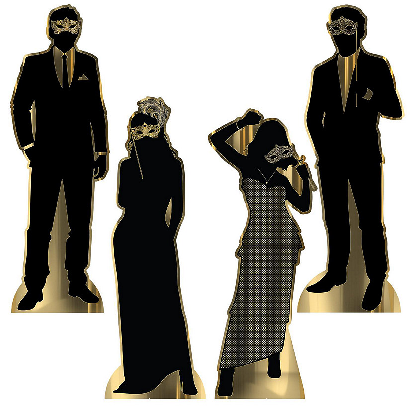 Beistle - Masquerade Silhouette Stand-Ups - 1 Pack Image