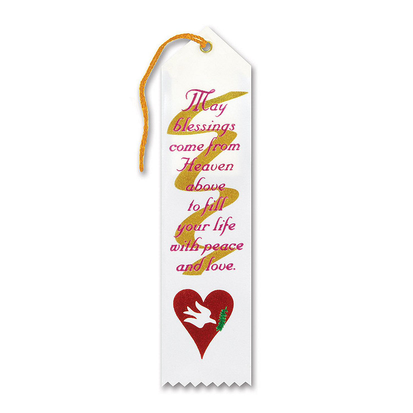 Beistle - May Blessings Come From Heaven Ribbon - 6 Pack Image