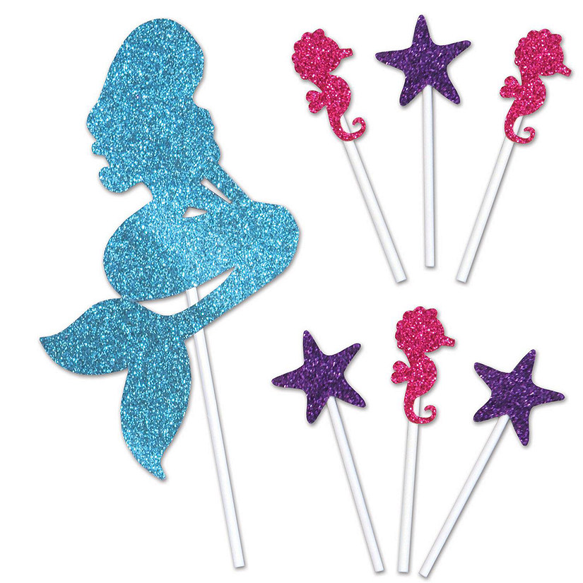 Beistle - Mermaid Cake Topper - 12 Pack Image