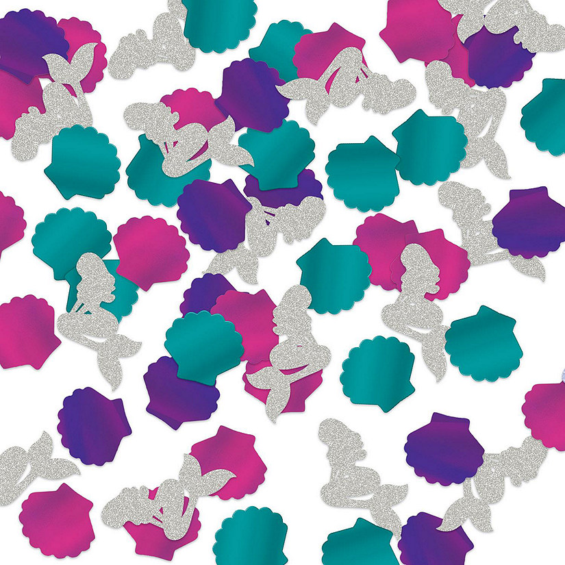 Beistle - Mermaid Deluxe Sparkle Confetti - 12 Pack Image