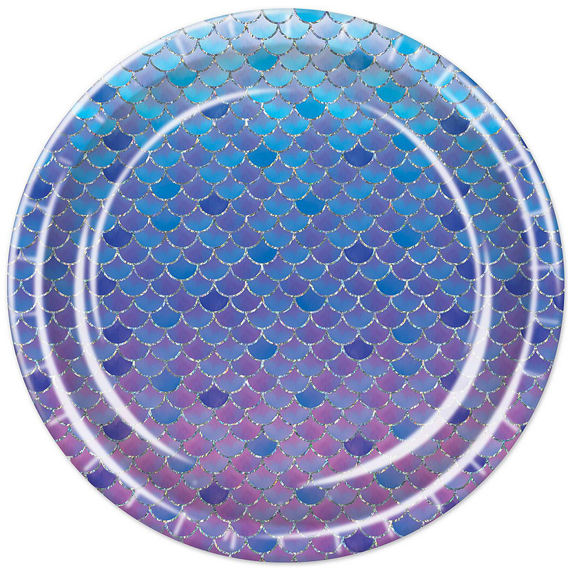 Beistle - Mermaid Scales Plates - 12 Pack Image