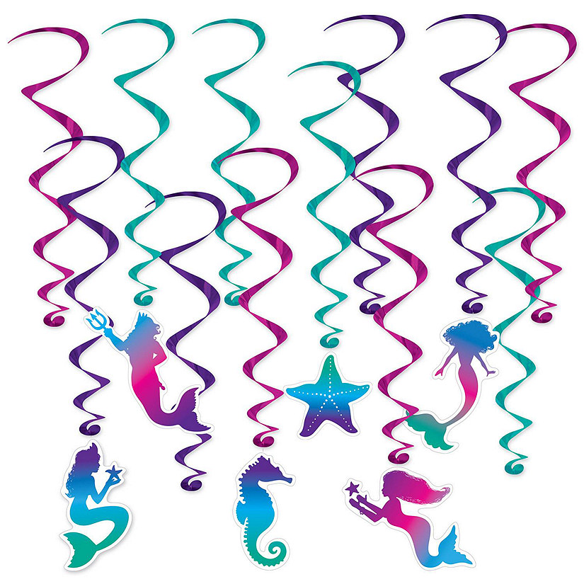 Beistle - Mermaid Whirls - 6 Pack Image