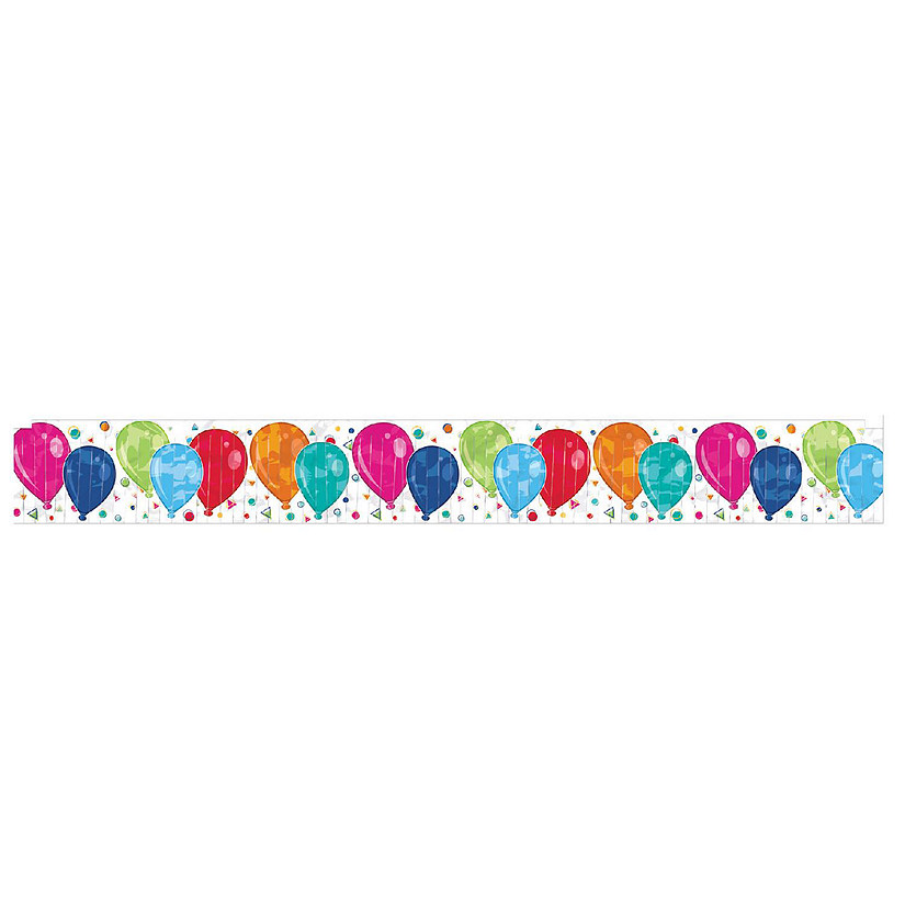 Beistle - Metallic Balloons Fringe Banner - 12 Pack Image