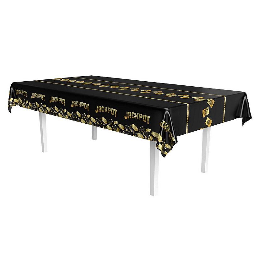 Beistle - Metallic Casino Tablecover - 12 Pack Image