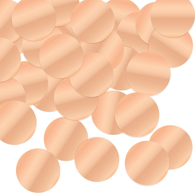 Beistle - Metallic Deluxe Dot Confetti - Rose Gold - 12 Pack Image