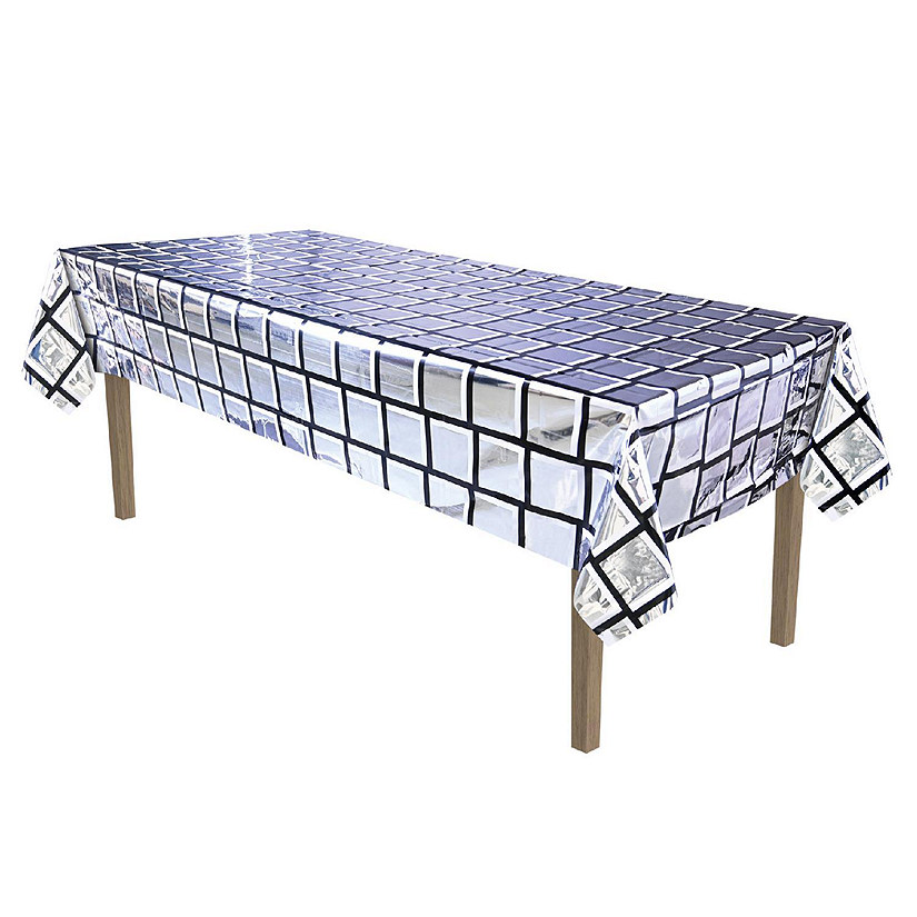 Beistle - Metallic Disco Ball Tablecover - 12 Pack Image