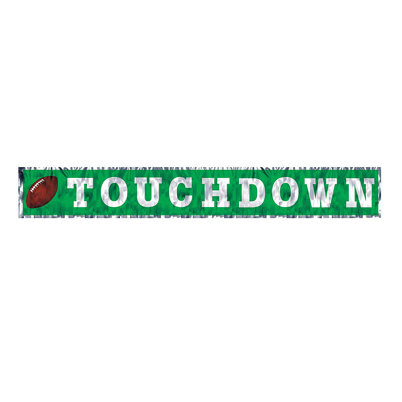 Beistle - Metallic Touchdown Fringe Banner - 12 Pack Image