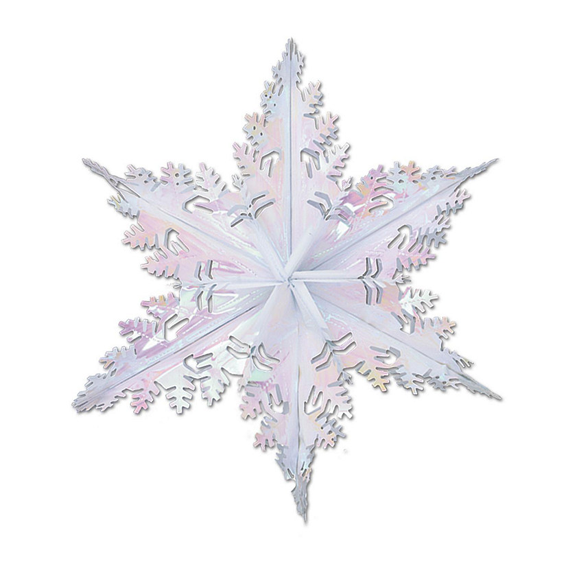 Beistle - Metallic Winter Snowflake - Opaque - 12 Pack Image