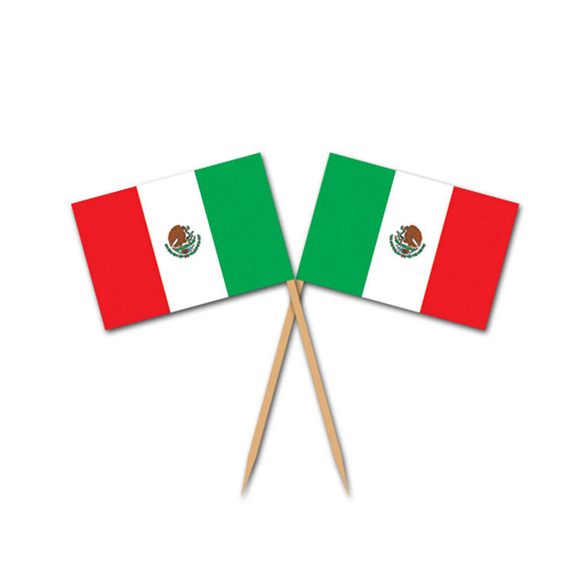 Beistle - Mexican Flag Picks - 12 Pack Image