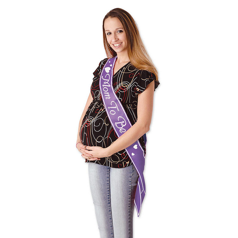 Beistle - Mom To Be Satin Sash - 33" x 4" - 6 Pack Image