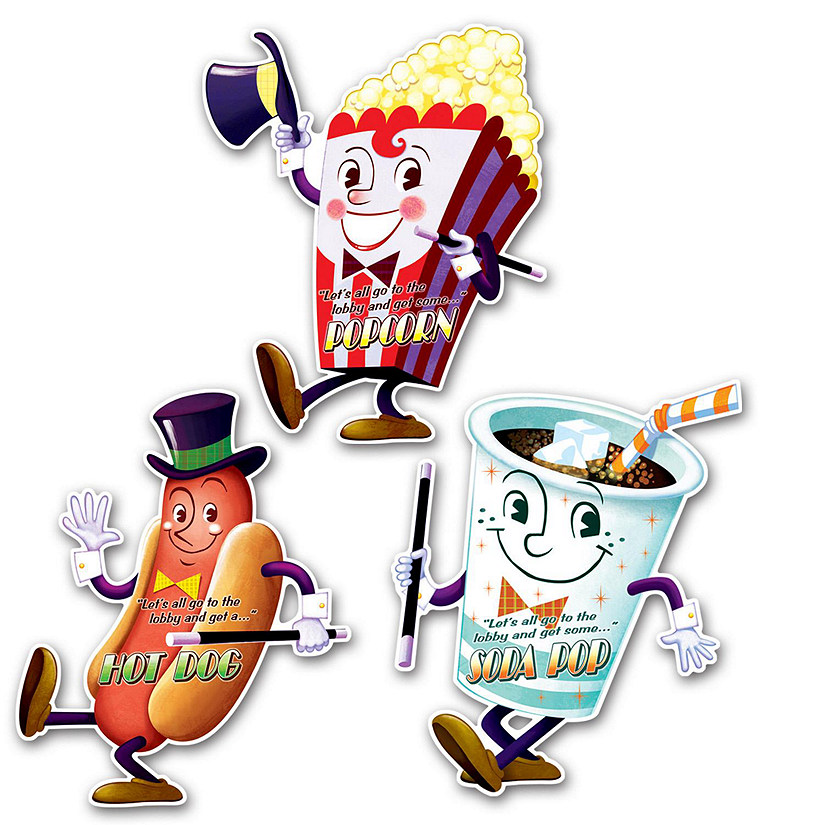 Beistle - Movie Night Cutouts - 12 Pack Image