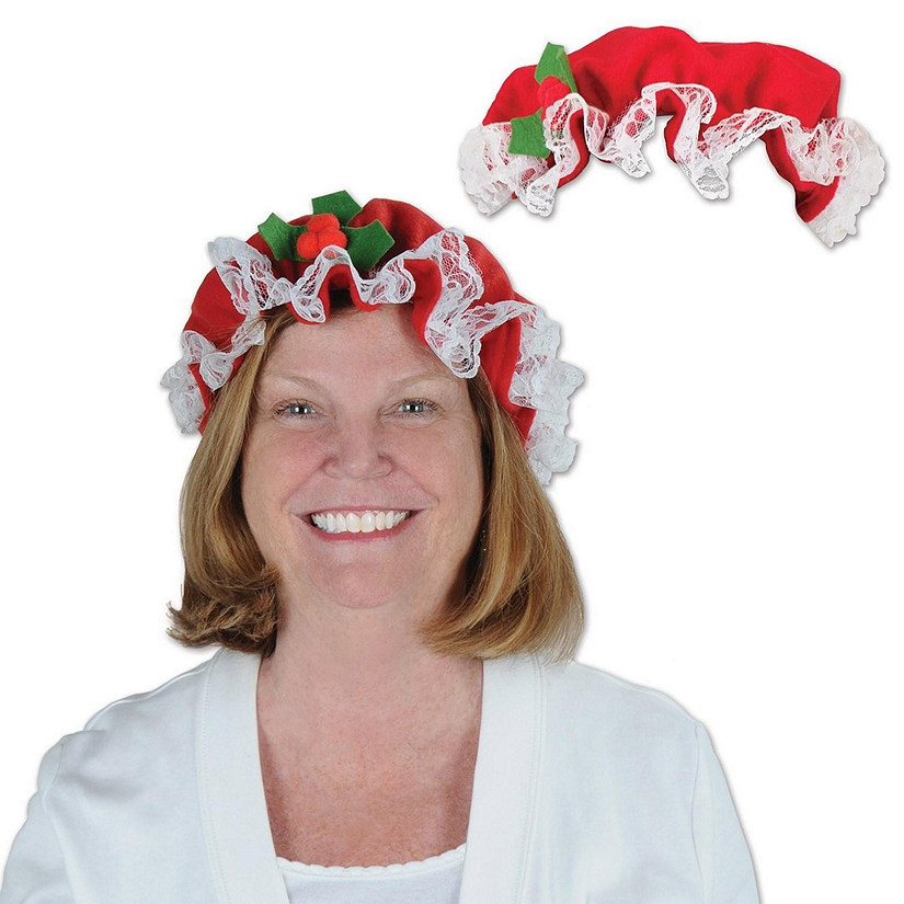 Beistle - Mrs Claus Hat - 12 Pack Image