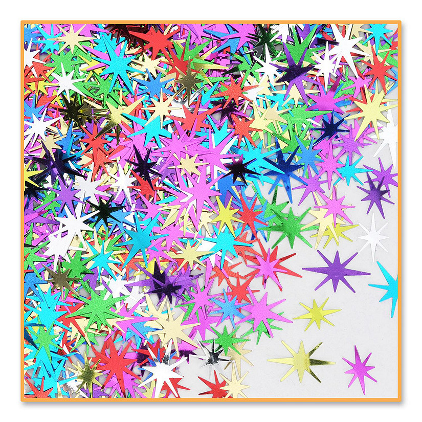 Beistle - Multi-Color Starbursts Confetti - 6 Pack Image
