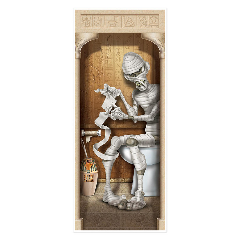 Beistle - Mummy Restroom Door Cover - 12 Pack Image