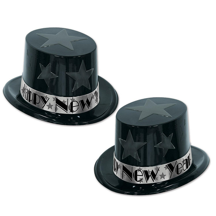 Beistle - New Year Star Topper - Silver and Black - 25 Pack Image