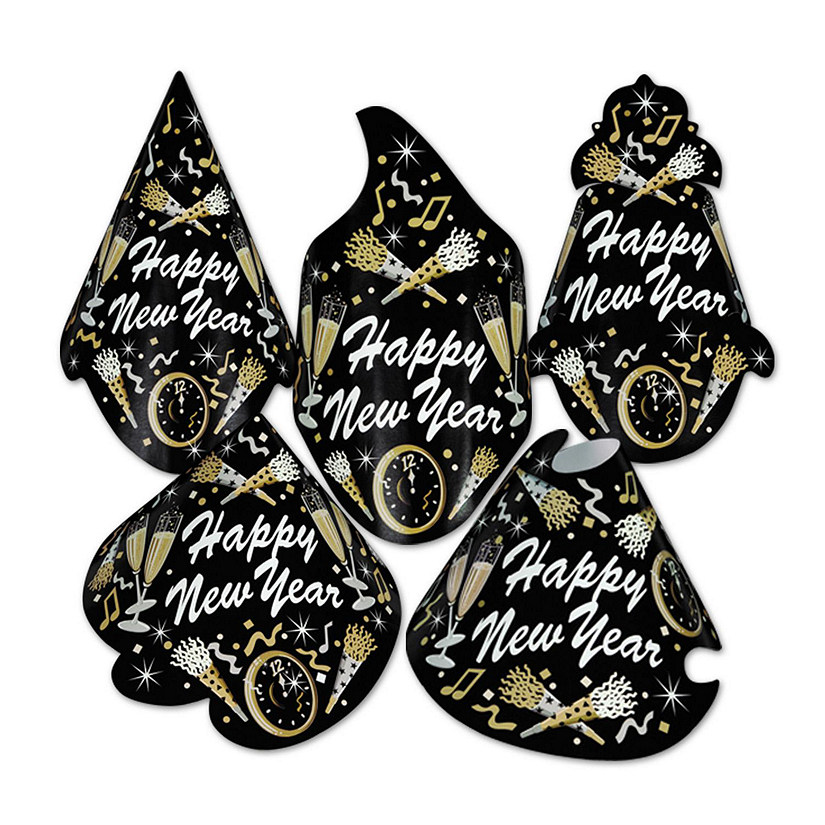 Beistle - New Year Tymes Hat Assortment - 50 Pack Image