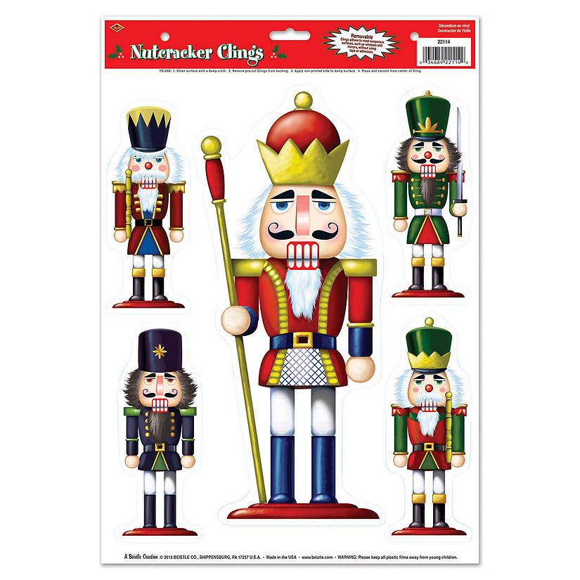 Beistle - Nutcracker Clings - 12 Pack Image