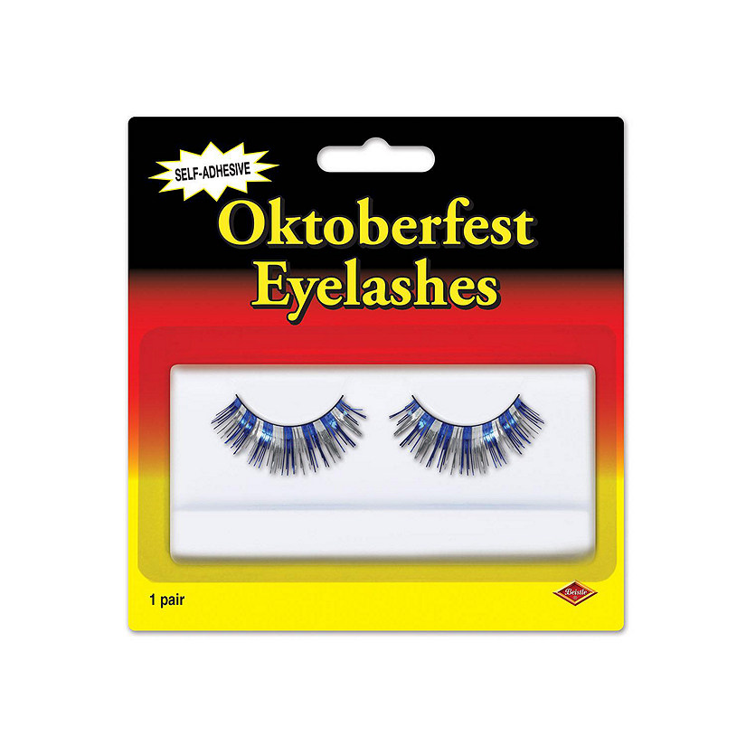 Beistle - Oktoberfest Eyelashes - 12 Pack Image
