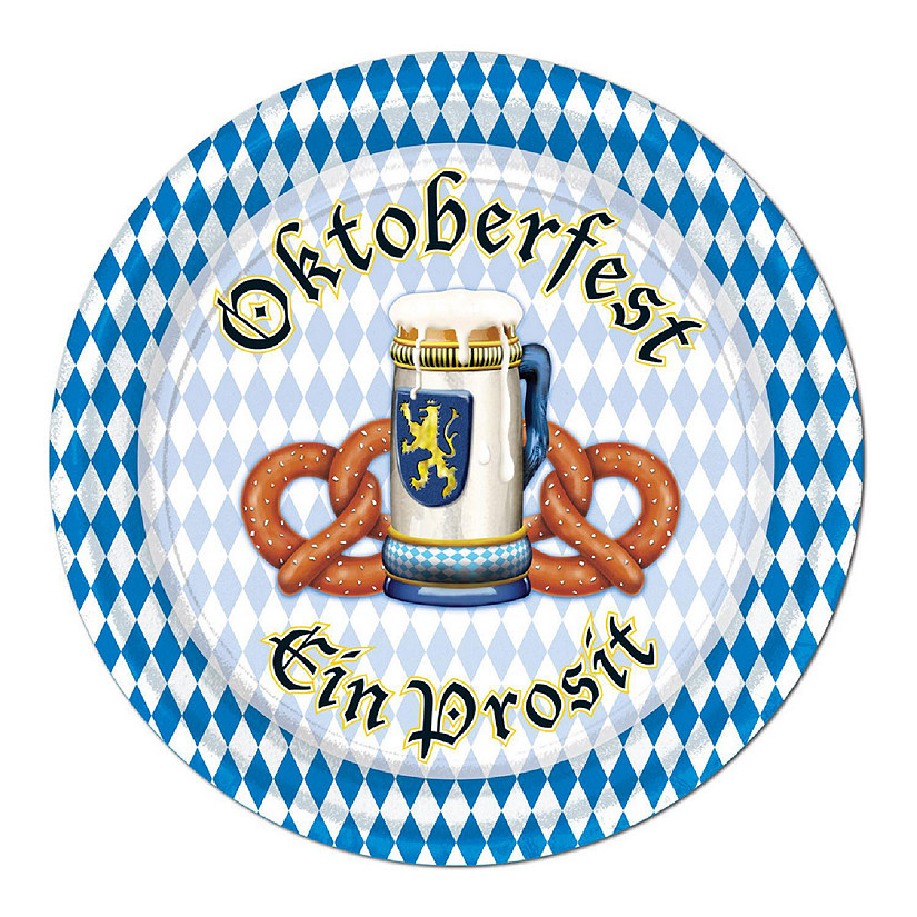 Beistle - Oktoberfest Plates - 7" - 12 Pack Image