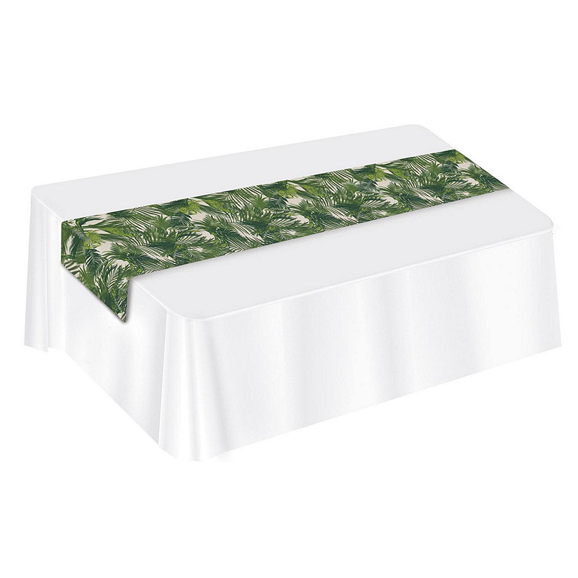 Beistle - Palm Leaf Fabric Table Runner - 12 Pack Image