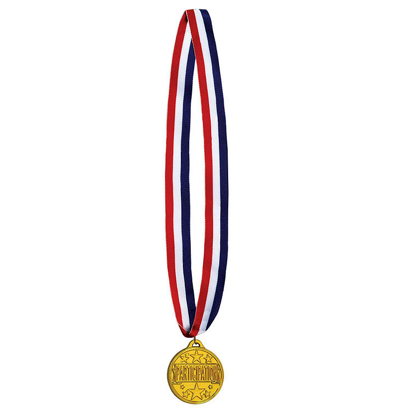 Beistle - Participation Medal w/Ribbon - 12 Pack Image