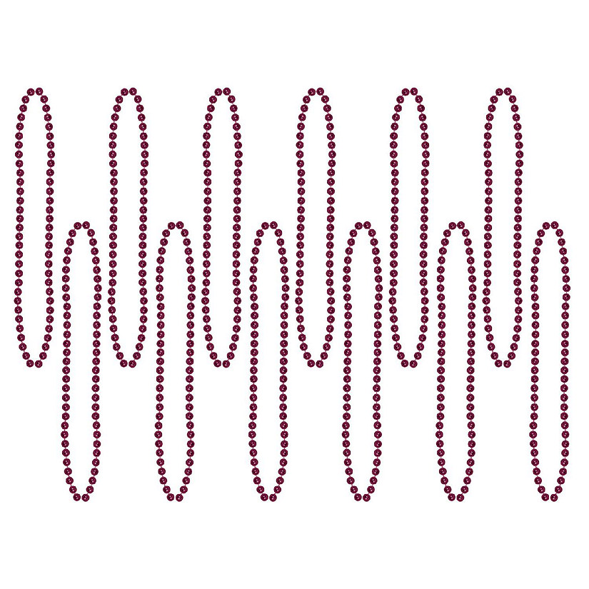 Beistle - Party Beads - Small Round - Brown - 12 Pack Image
