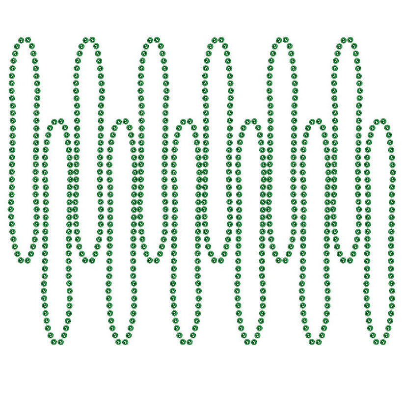 Beistle - Party Beads - Small Round - Green - 12 Pack Image