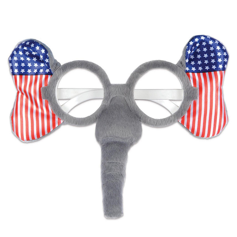 Beistle - Patriotic Elephant Glasses - 12 Pack Image