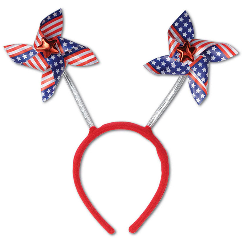Beistle - Patriotic Pinwheel Boppers - 12 Pack Image