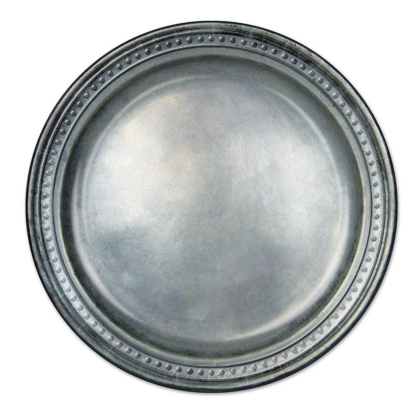 Beistle - Pewter Paper Plates - 12 Pack Image