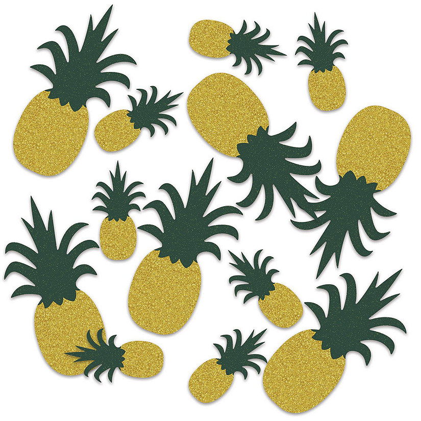 Beistle - Pineapple Deluxe Sparkle Confetti - 12 Pack Image