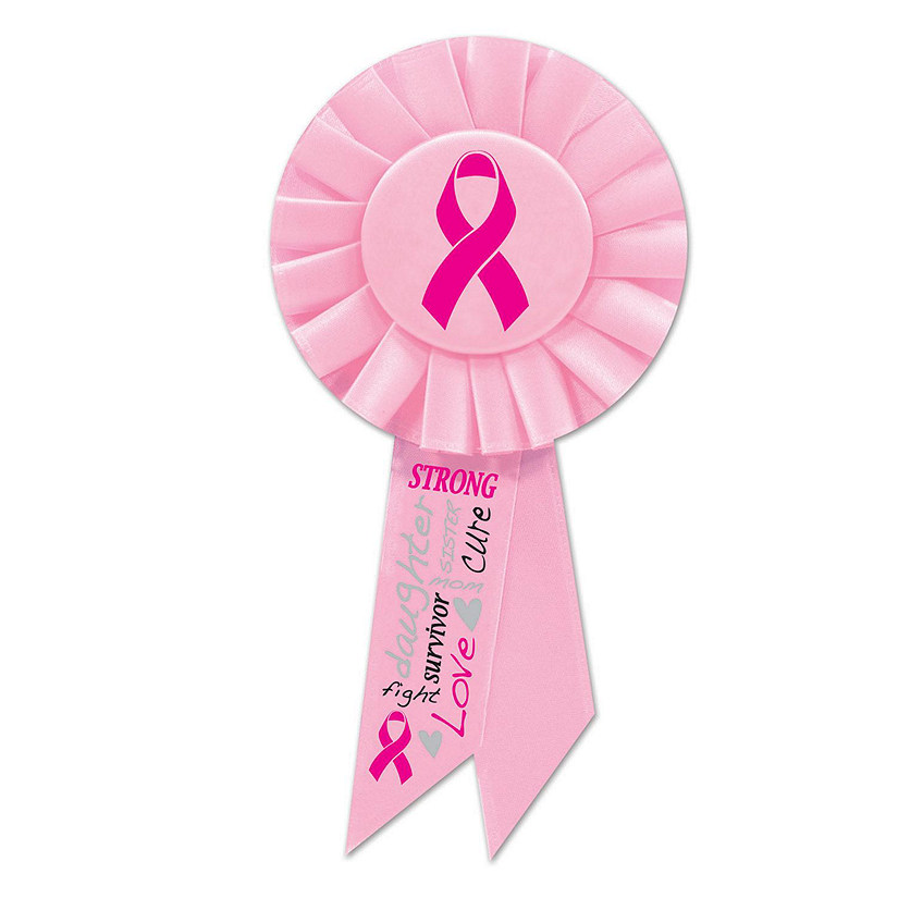 Beistle Pink Ribbon Dekorationsband – 50 Fuß (ca. 15m), Wetterfestes Polyband Mit Rosa Schleifenprint