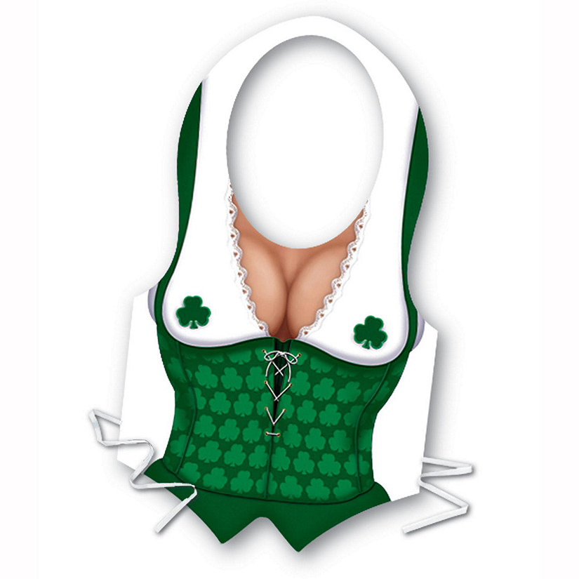 Beistle - Pkgd Plastic Irish Miss Vest - 24 Pack Image