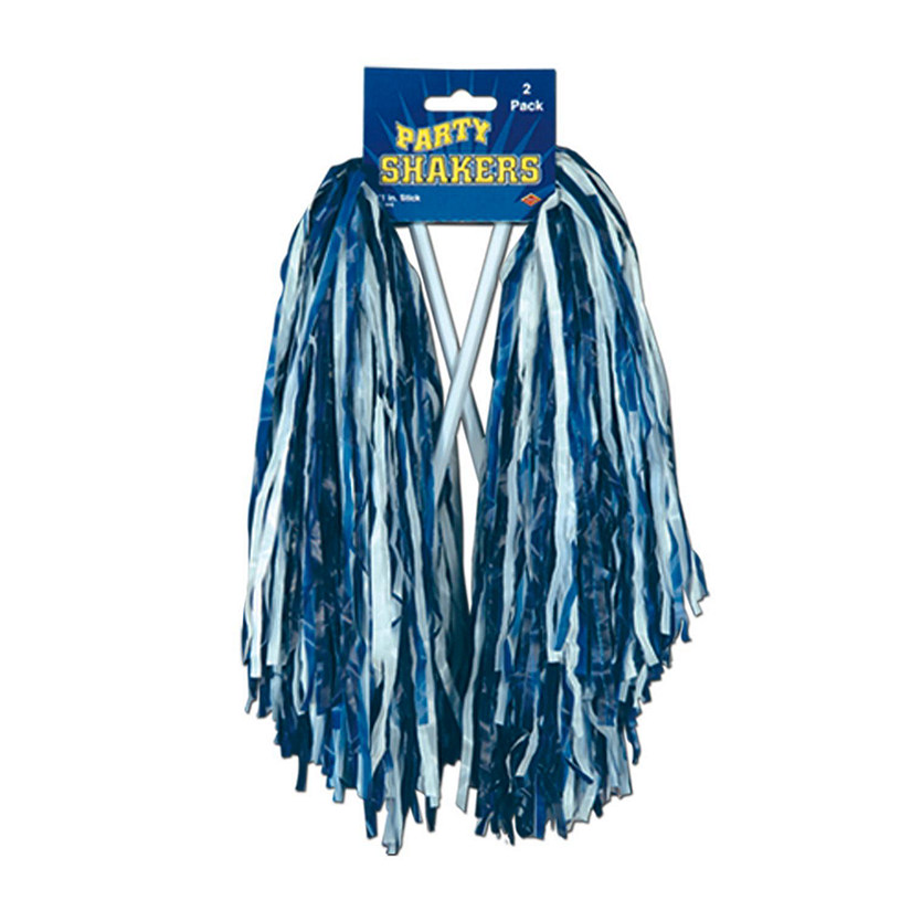 Beistle - Pkgd Poly Shakers - 512 Strand - Blue and White - 24 Pack Image