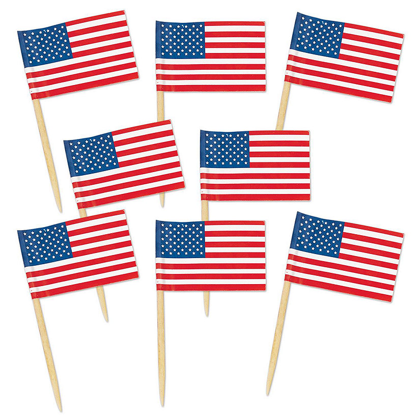 Beistle - Pkgd U S Flag Picks - 12 Pack Image