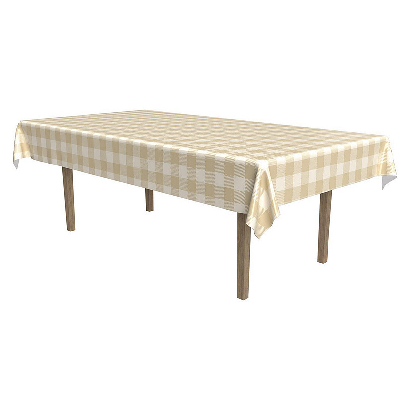 Beistle - Plaid Tablecover - 54" x 108" - 12 Pack Image