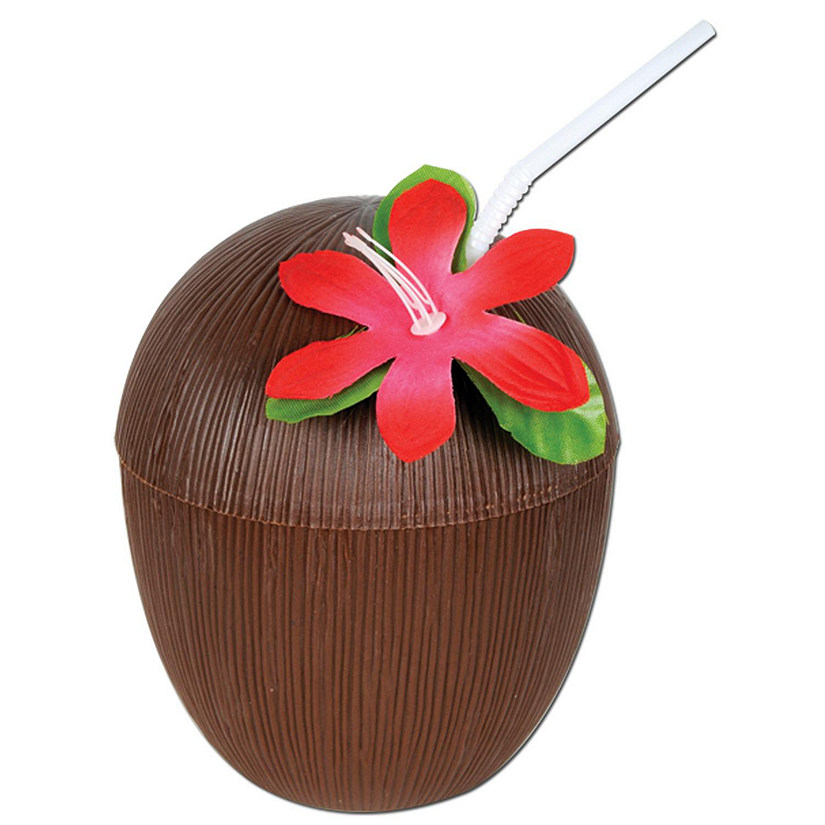 Beistle - Plastic Coconut Cup - 12 Pack Image