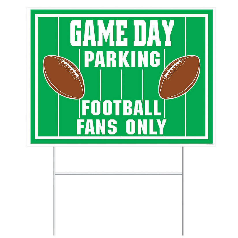 Beistle - Plastic Game Day Parking Yard Sign - 6 Pack Image